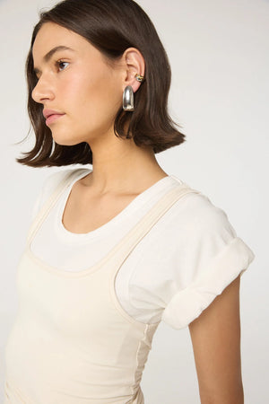 Daqi Top, White/Vanilla