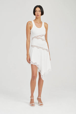 Echo Asymmetric Tank Dress, Moonstone