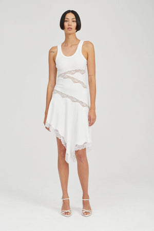 Echo Asymmetric Tank Dress, Moonstone