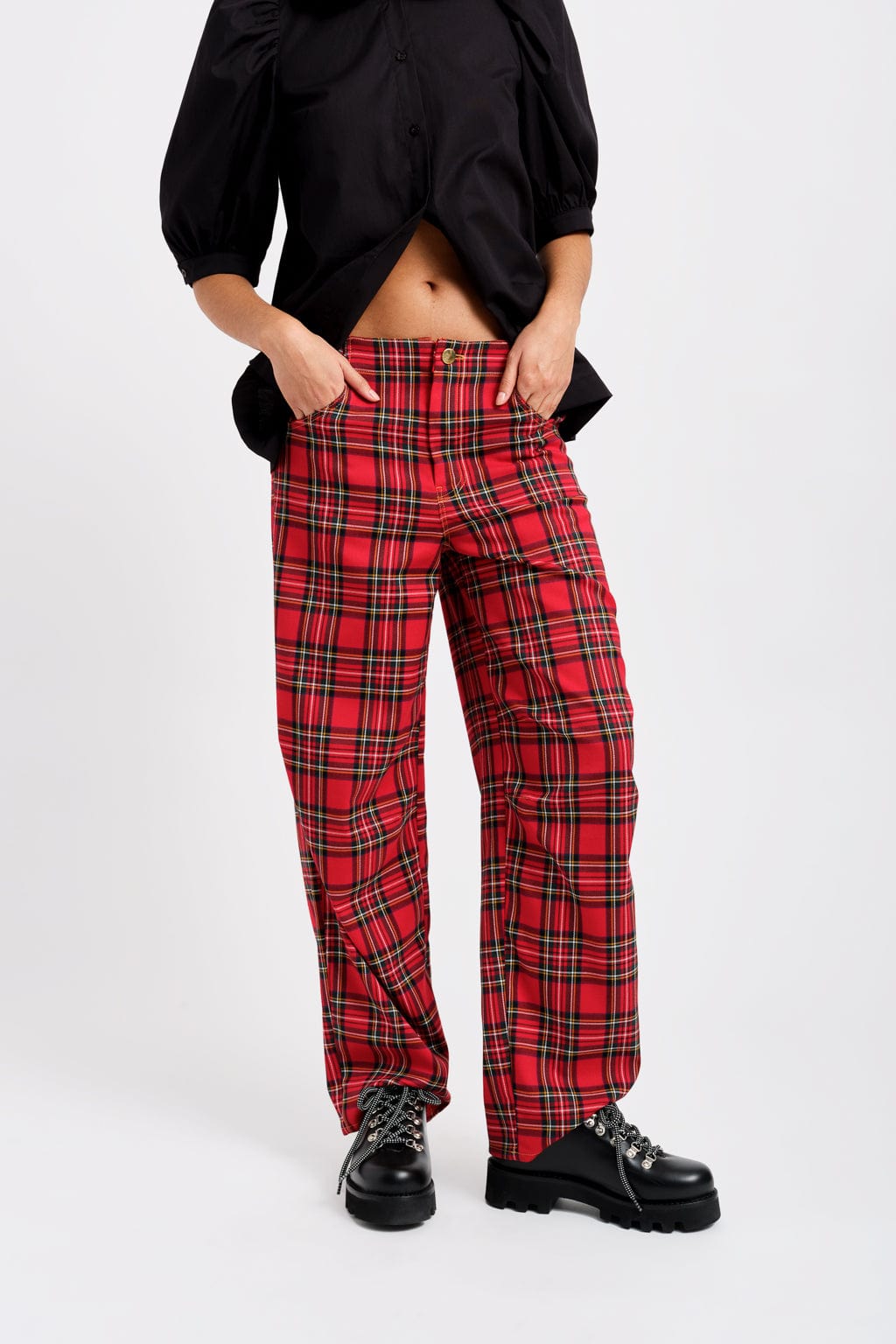 Red Checked Trouser