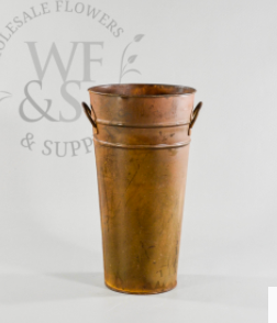 11 " Antique French Bucket Vase