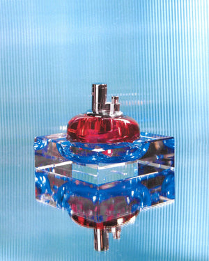 Glass Tabletop Lighter, Rouge