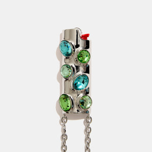 Gemstone Crossbody Lighter Case, Mint