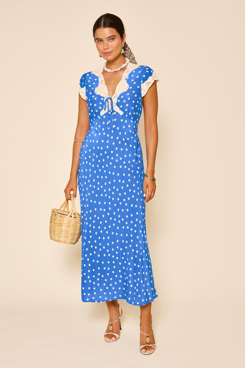Amari Dress Bohemia Spot Blue