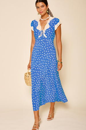 Amari Dress Bohemia Spot Blue