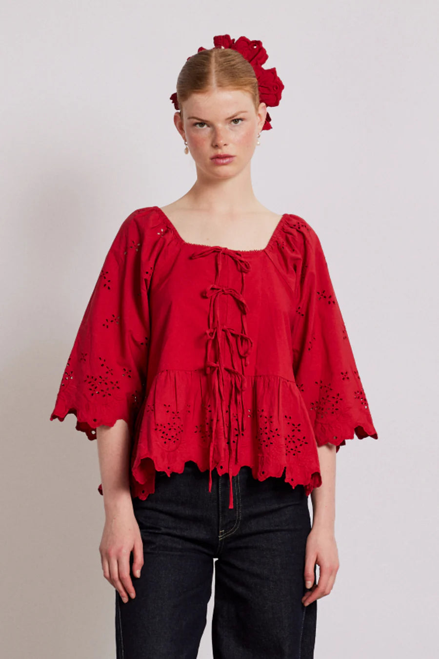 Lana Blouse, Red