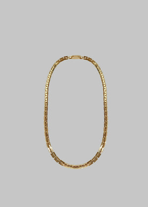 Greca Necklace, Brass