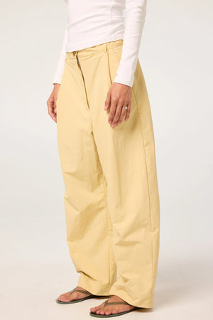 Levin Crisp Midi Trouser, Buttercream