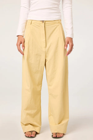 Levin Crisp Midi Trouser, Buttercream