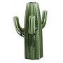 10" High Stoneware Cactus Vase Green