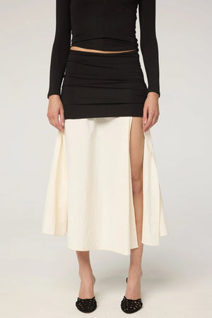 Mari Skirt, Black/Off White