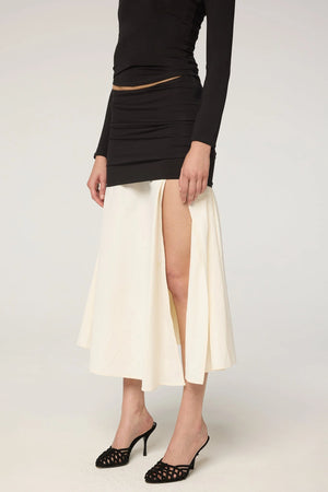 Mari Skirt, Black/Off White