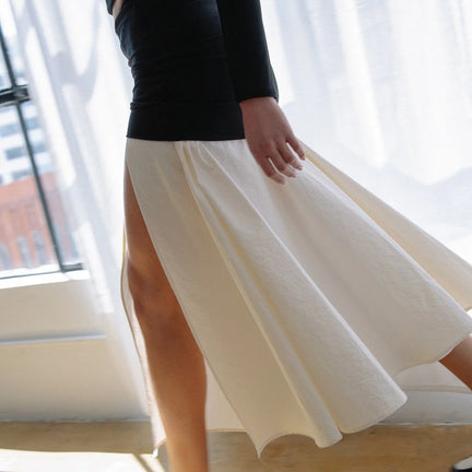 Mari Skirt, Black/Off White