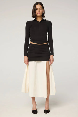 Mari Skirt, Black/Off White