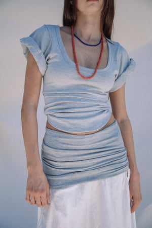 Maya T Shirt, Heather Grey