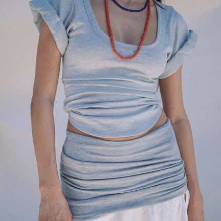 Maya T Shirt, Heather Grey