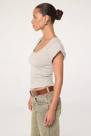 Maya T Shirt, Heather Grey