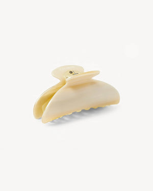 Midi Heirloom Claw Clip, Alabaster