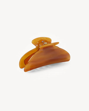 Midi Heirloom Claw Clip, Cognac