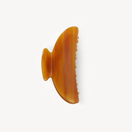 Midi Heirloom Claw Clip, Cognac