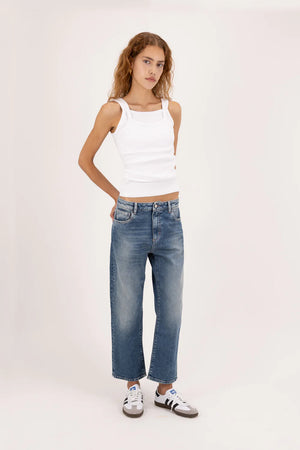 Mimi Cropped Jeans, Dark Used