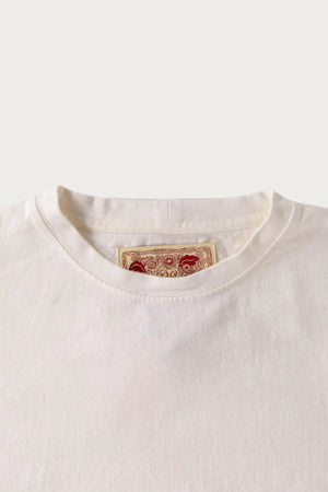 On The Farm Raw Hem Tee, Cloud