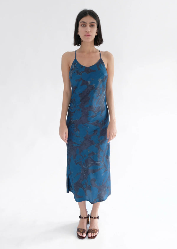 Phoebe Dress, Blue Marble