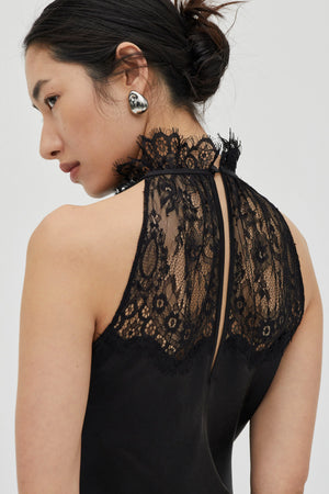 Poetry Lace Drawn in Maxi, Smoke