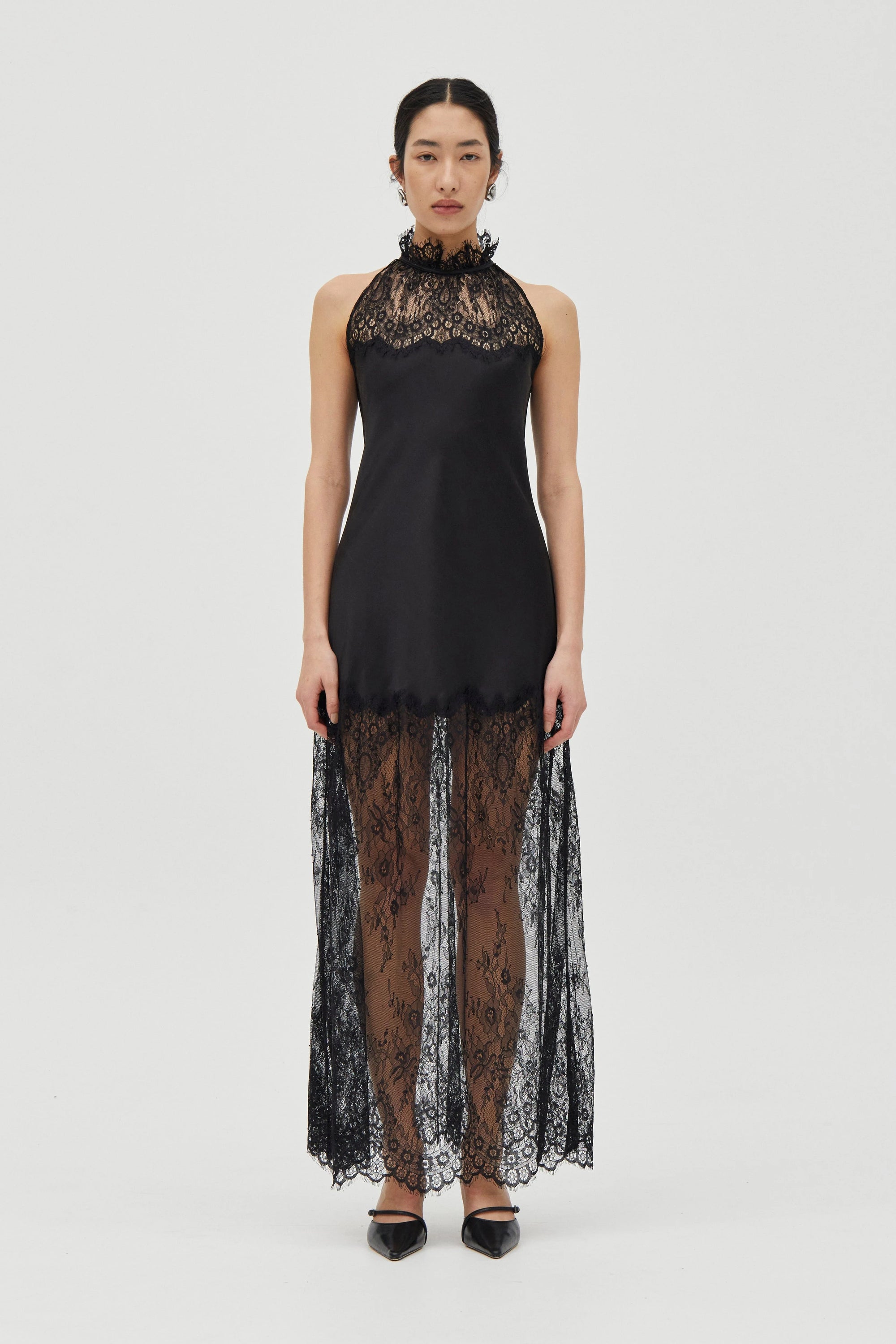 Poetry Lace Drawn in Maxi, Smoke
