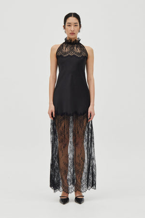 Poetry Lace Drawn in Maxi, Smoke