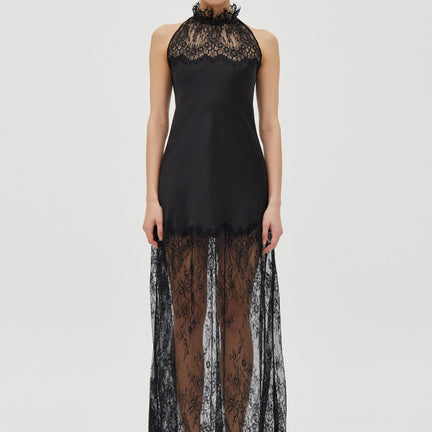 Poetry Lace Drawn in Maxi, Smoke