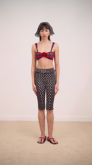 Cove Capri Short, Spot Stripe