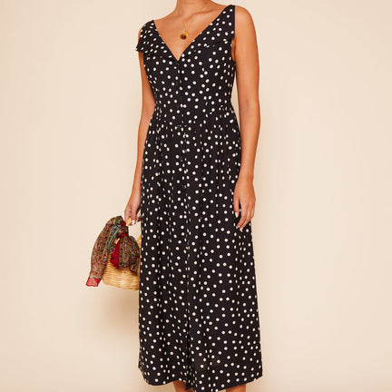 Siena Dress, Emma Spot Black