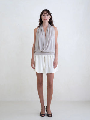 Rhea Mini Skirt, Butter