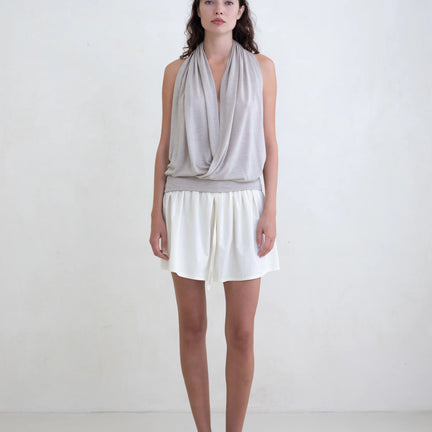Rhea Mini Skirt, Butter