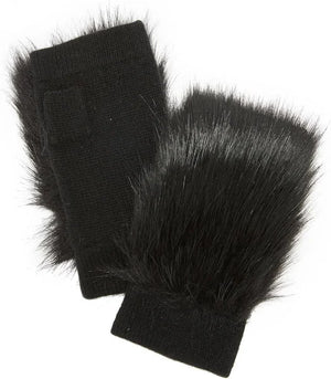 K119X Fingerless w/ Faux Fur, Black