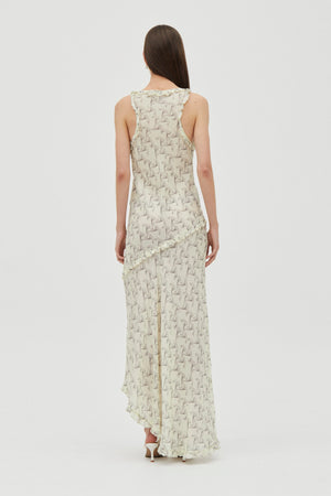 Solace Frill Tank Maxi, Creeping Vine