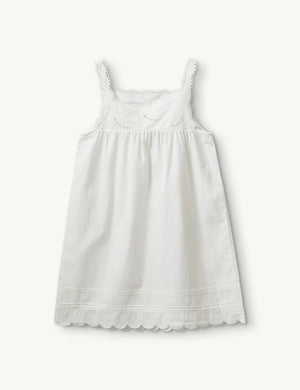 Kristen Babydoll Dress, White
