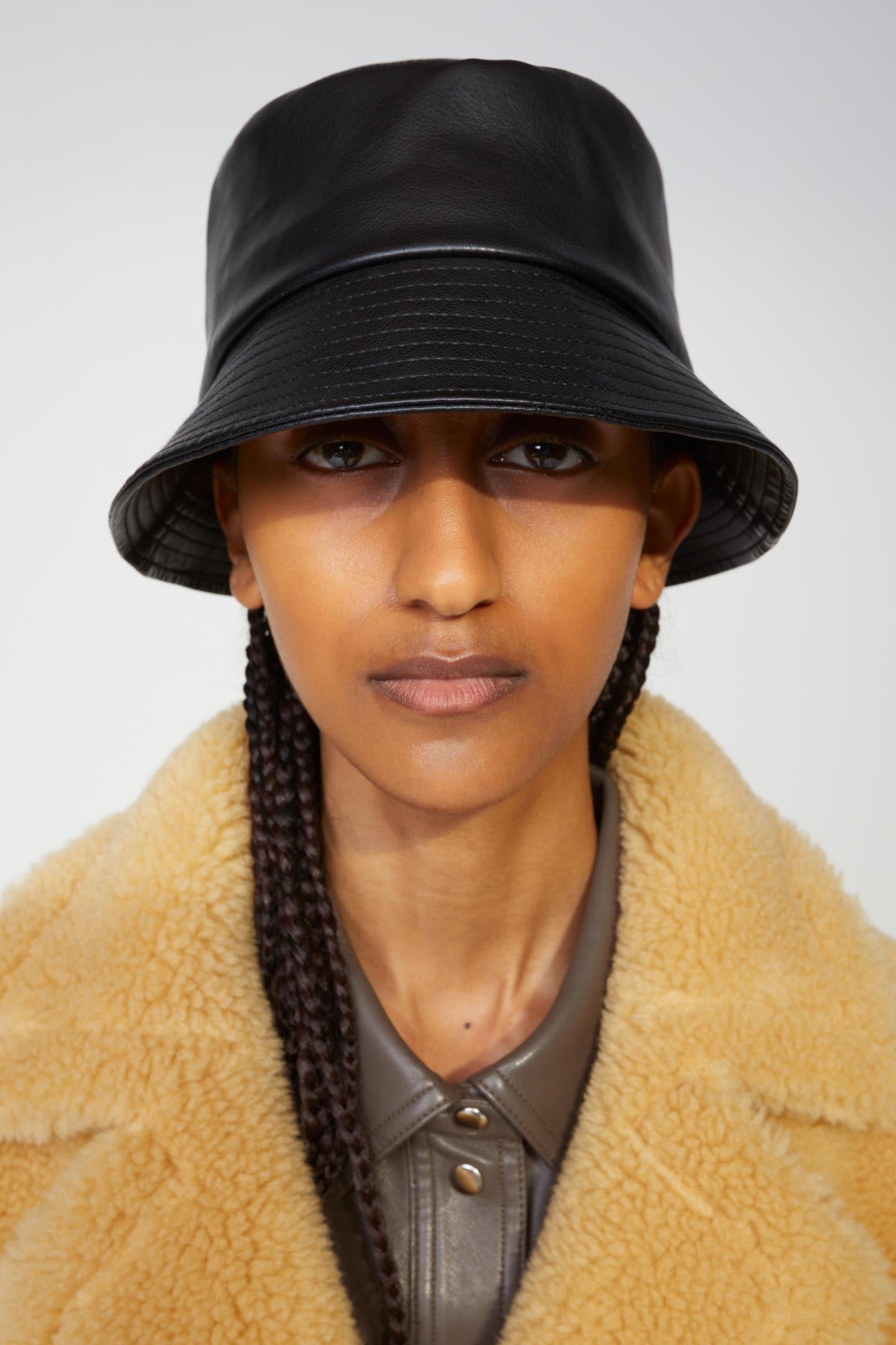 Vida Faux Leather Bucket Hat