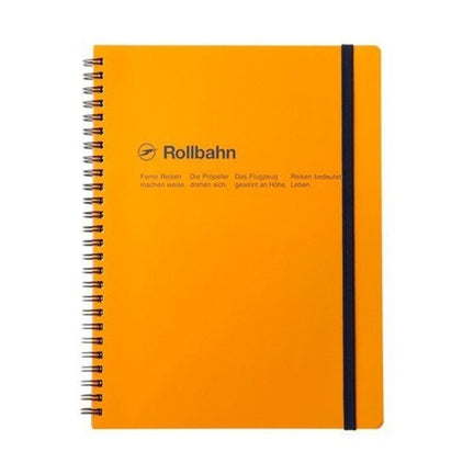 Rollbahn Spiral Notebook in Yellow, Large (5.5" X 7")