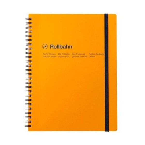 Delfonics Rollbahn Medium Horizontal Spiral Notebook – Yellow