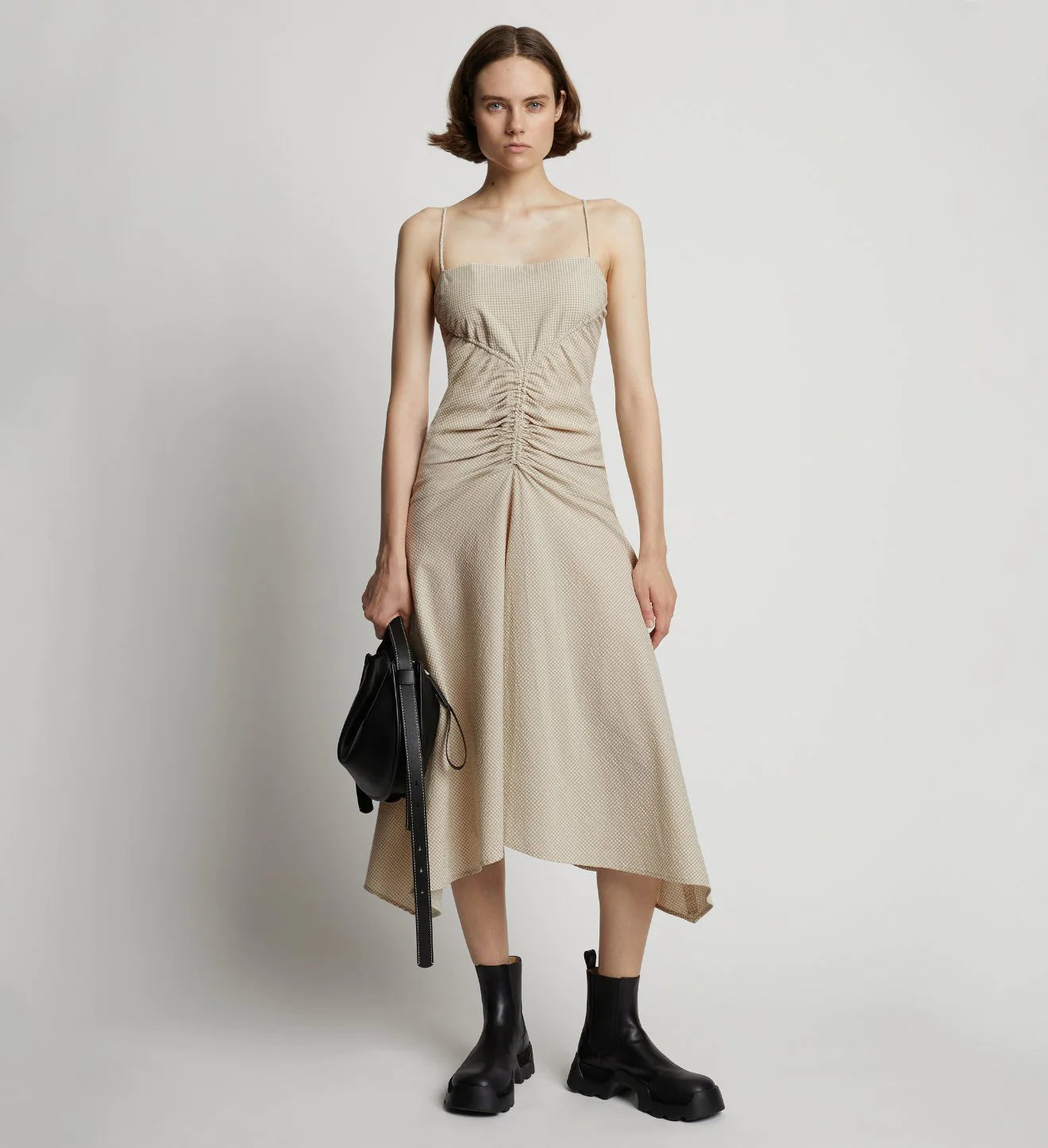 Strappy clearance gingham dress