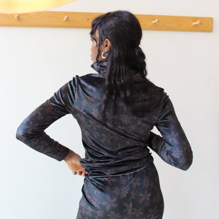 Flower Velvet Banding Pants