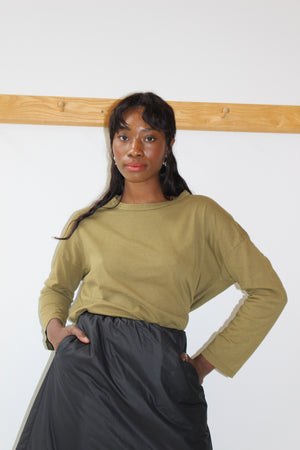Khaki Sulfur Dyed Pullover, 800342