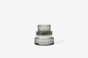 Terrace Candle Holder, Grey