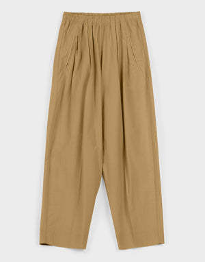 Relaxed Lean Trouser, Tan Poplin