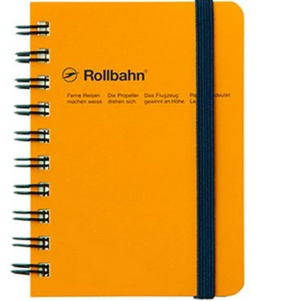 Rollbahn Spiral Notebook, Pocket Memo 4.5" x 5.5", Yellow
