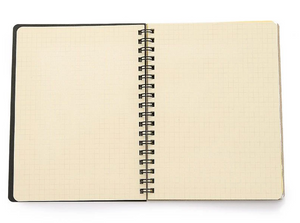 Rollbahn Spiral Notebook, Pocket Memo 4.5" x 5.5", Yellow