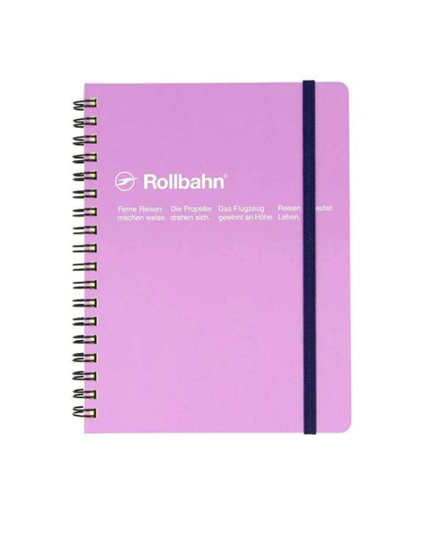 Rollbahn Spiral Notebook in Light Purple, Large (5.5" X 7")