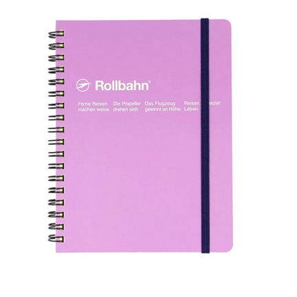 Rollbahn Spiral Notebook in Light Purple, Large (5.5" X 7")
